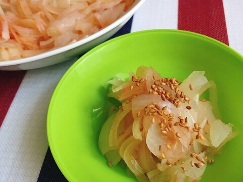 [お酢]スライス玉ねぎのケチャップ&黒酢サラダ